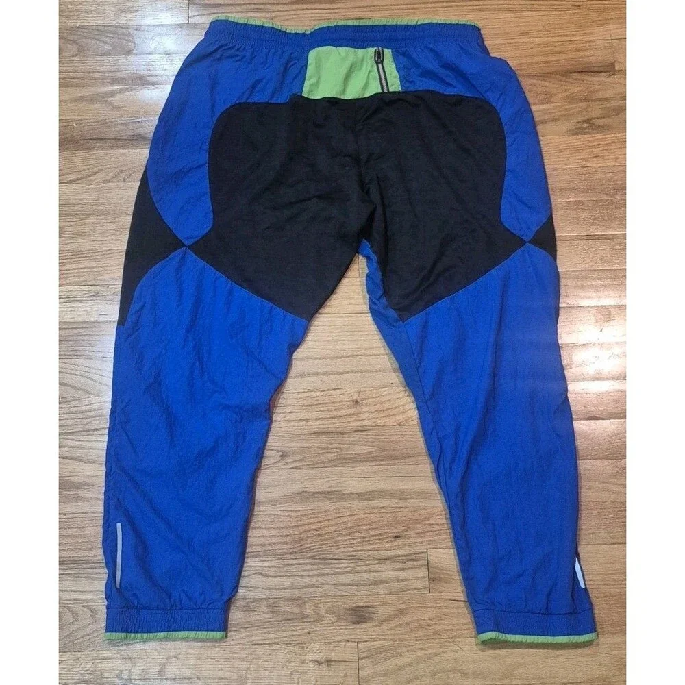Nike Phenom Elite Wild Run Knit Running Pants Royal Blue Black Neon Men's 2XL